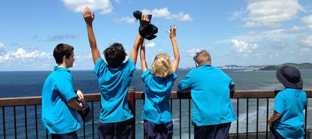 First five PAcific Hope students enjoying an excursion.