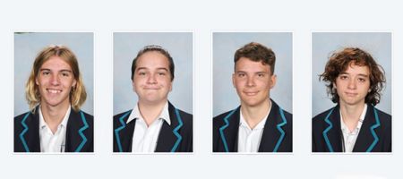 Graduating year 12 students proudly marking their successful journey and accomplishments.