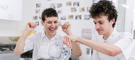 VET 11 hospitality students enjoying class.