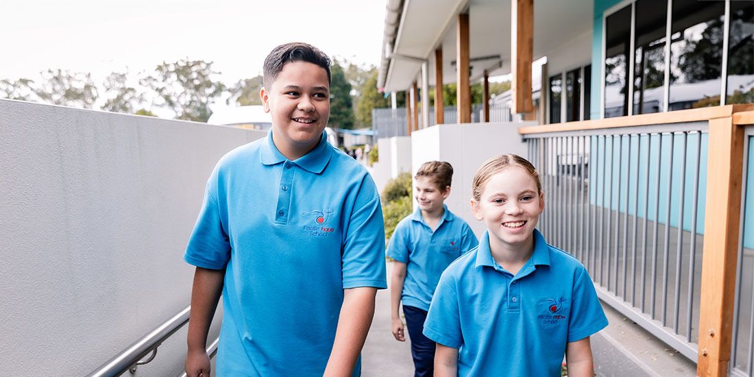 Pedestrian crossing out the front of school